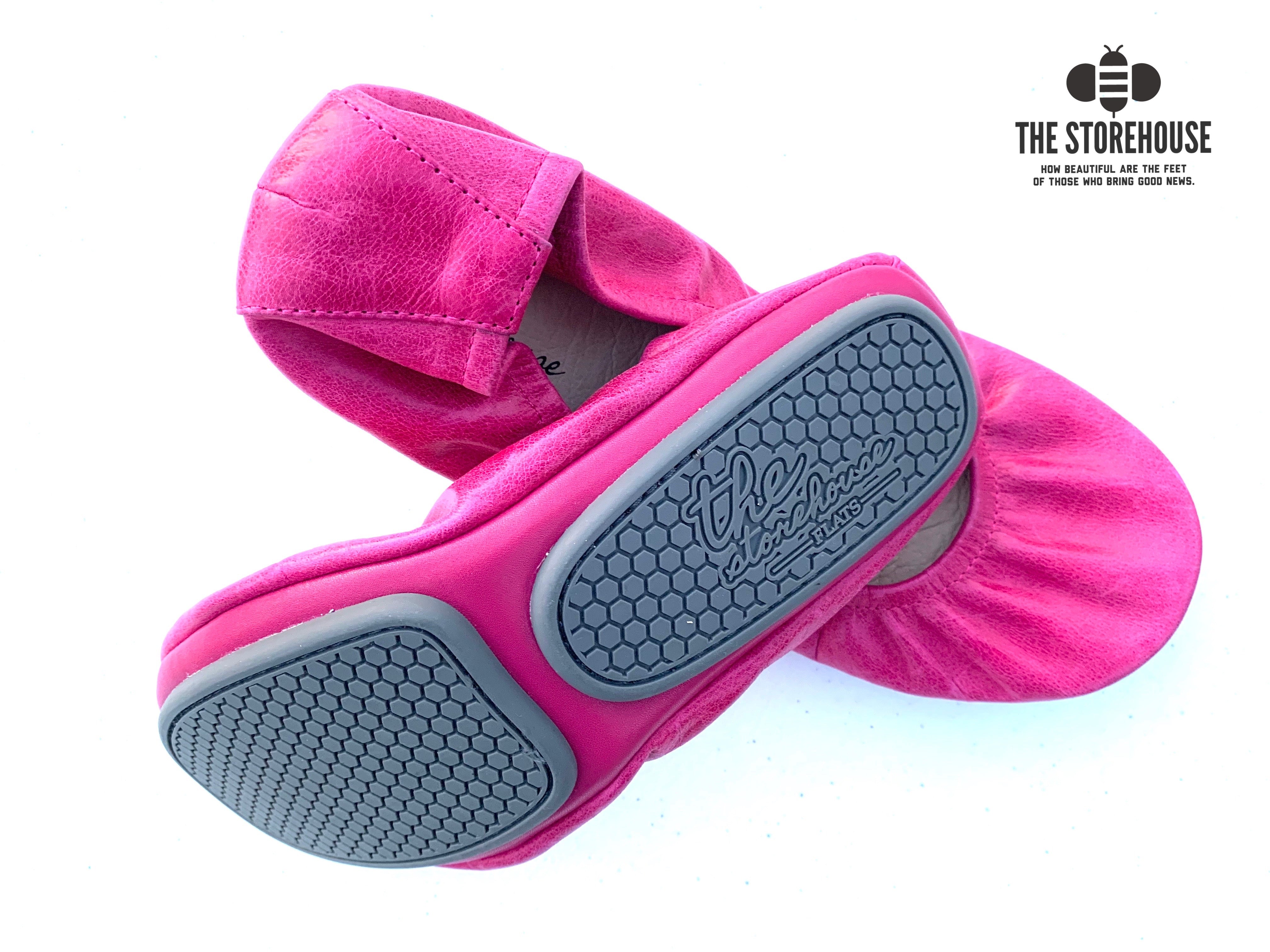 BRIGHT PINK OIL TANNED | IN STOCK - The Storehouse Flats