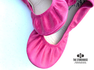 BRIGHT PINK OIL TANNED | IN STOCK - The Storehouse Flats