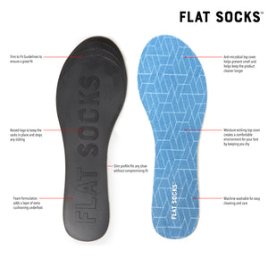 Terry Flat Socks - Black/White Check - The Storehouse Flats