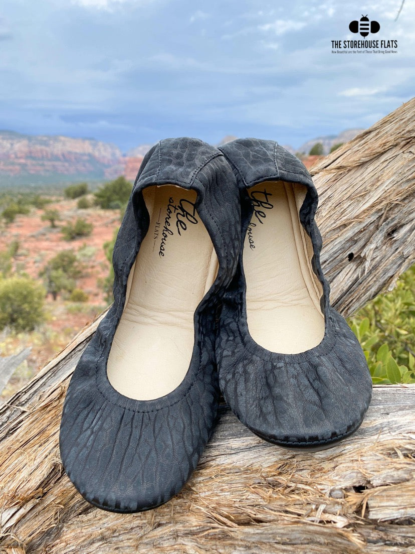 DUSK RAISED SUEDE | IN STOCK - The Storehouse Flats