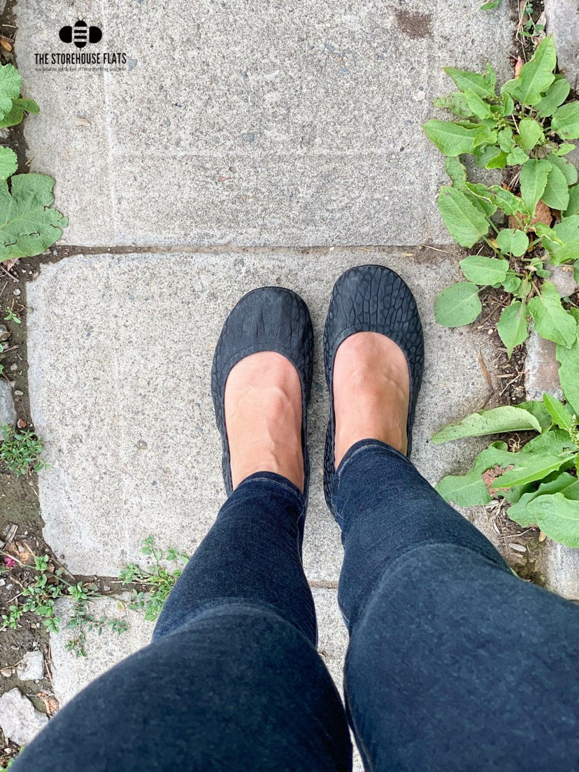 DUSK RAISED SUEDE | IN STOCK - The Storehouse Flats