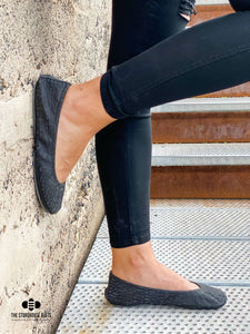 DUSK RAISED SUEDE | IN STOCK - The Storehouse Flats