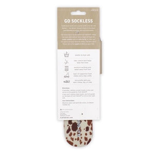 Knit Flat Socks - Cow Print