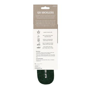 Micro Wool Flat Socks - Forest Green