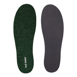 Micro Wool Flat Socks - Forest Green