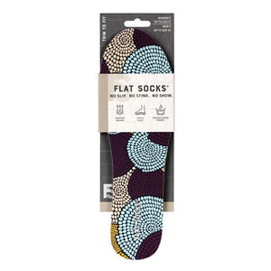 Knit Flat Socks - Mosaic Bloom