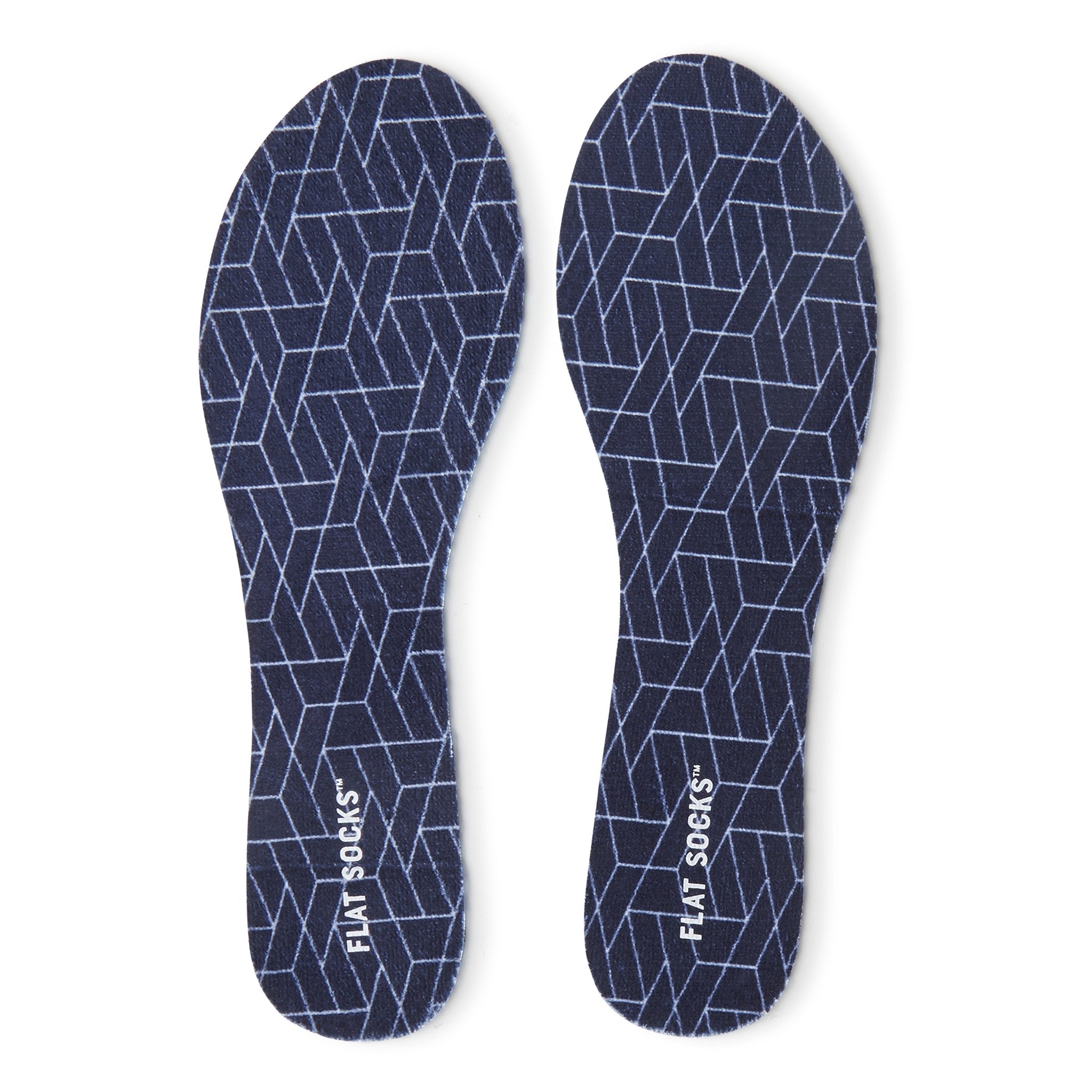 Terry Flat Socks - Navy - The Storehouse Flats