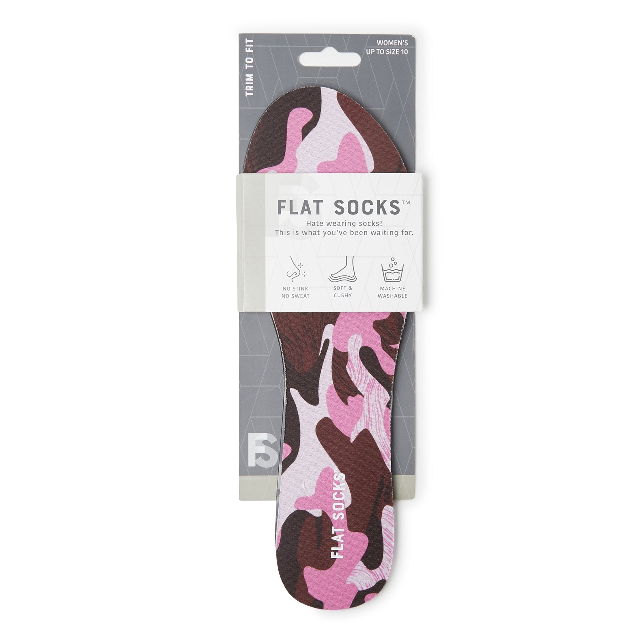 Mesh Flat Socks - Pink Camo - The Storehouse Flats