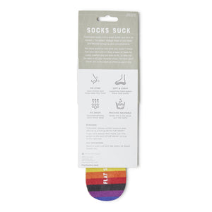 Terry Flat Socks - Rainbow - The Storehouse Flats