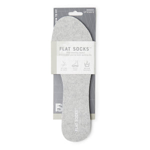 Micro Wool Flat Socks - Light Heather Grey - The Storehouse Flats