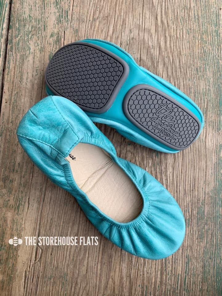 SEAFOAM BLUE (Oil Tanned)- JAN Special Edition Preorder - The Storehouse Flats