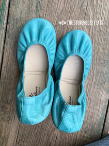 SEAFOAM BLUE (Oil Tanned)- JAN Special Edition Preorder - The Storehouse Flats