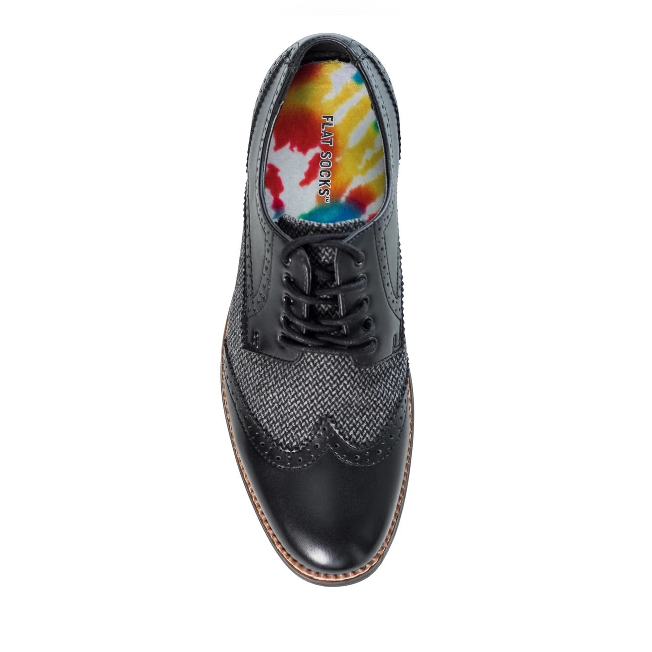 Terry Flat Socks - Red Tie Dye - The Storehouse Flats