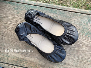 LICORICE BLACK (Oil Tanned)- In-stock, Ship now - The Storehouse Flats
