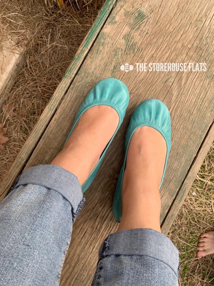 SEAFOAM BLUE (Oil Tanned)- JAN Special Edition Preorder - The Storehouse Flats