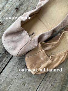 TAUPE SUEDE- In Stock, Ship Now - The Storehouse Flats