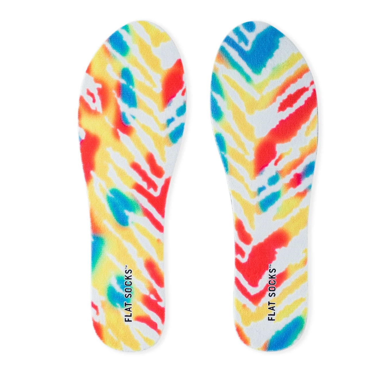 Terry Flat Socks - Red Tie Dye - The Storehouse Flats
