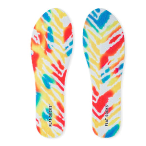 Terry Flat Socks - Red Tie Dye - The Storehouse Flats