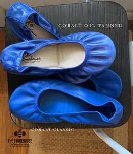 COBALT BLUE (Oil Tanned)- In-stock, ship now - The Storehouse Flats