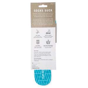 Terry Flat Socks - Aqua - The Storehouse Flats