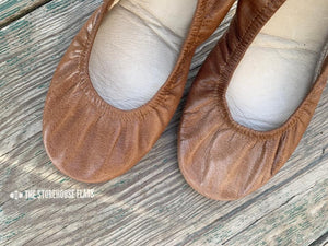 SADDLE BROWN (Oil Tanned)- In-stock, Ship now - The Storehouse Flats