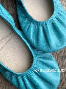 SEAFOAM BLUE (Oil Tanned)- JAN Special Edition Preorder - The Storehouse Flats