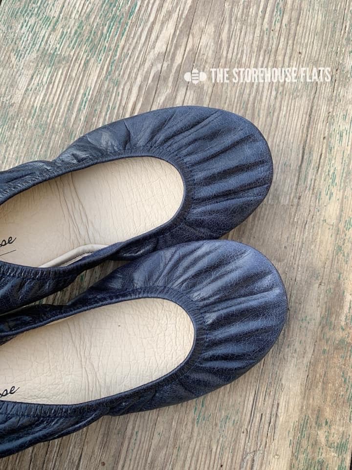 TRUE NAVY (Oil Tanned)- In-stock, ship now - The Storehouse Flats