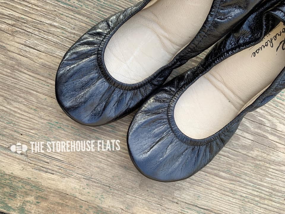 LICORICE BLACK (Oil Tanned)- In-stock, Ship now - The Storehouse Flats