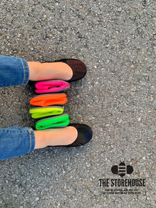 DISCO RAINBOW DOT (SUEDE)- In Stock, Ship Now - The Storehouse Flats