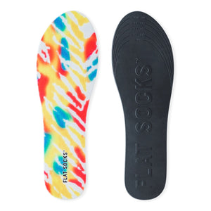 Terry Flat Socks - Red Tie Dye - The Storehouse Flats
