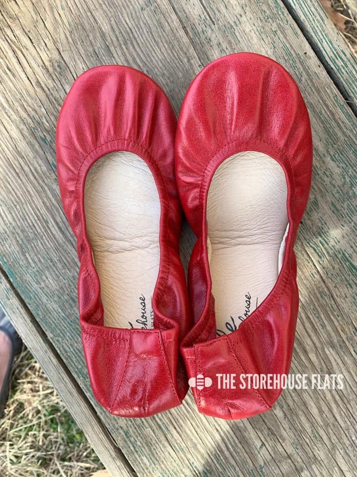 CHERRY RED (Oil Tanned)- In-stock, ship now - The Storehouse Flats