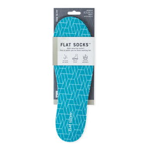 Terry Flat Socks - Aqua - The Storehouse Flats