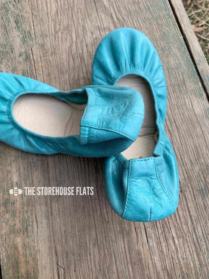 SEAFOAM BLUE (Oil Tanned)- JAN Special Edition Preorder - The Storehouse Flats
