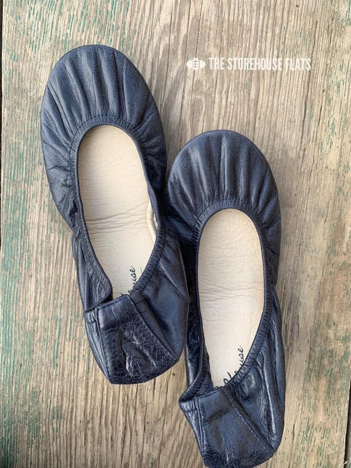 TRUE NAVY (Oil Tanned)- In-stock, ship now - The Storehouse Flats