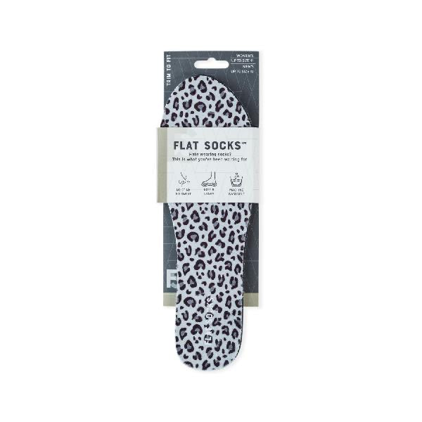 Terry Flat Socks - Snow Leopard - The Storehouse Flats