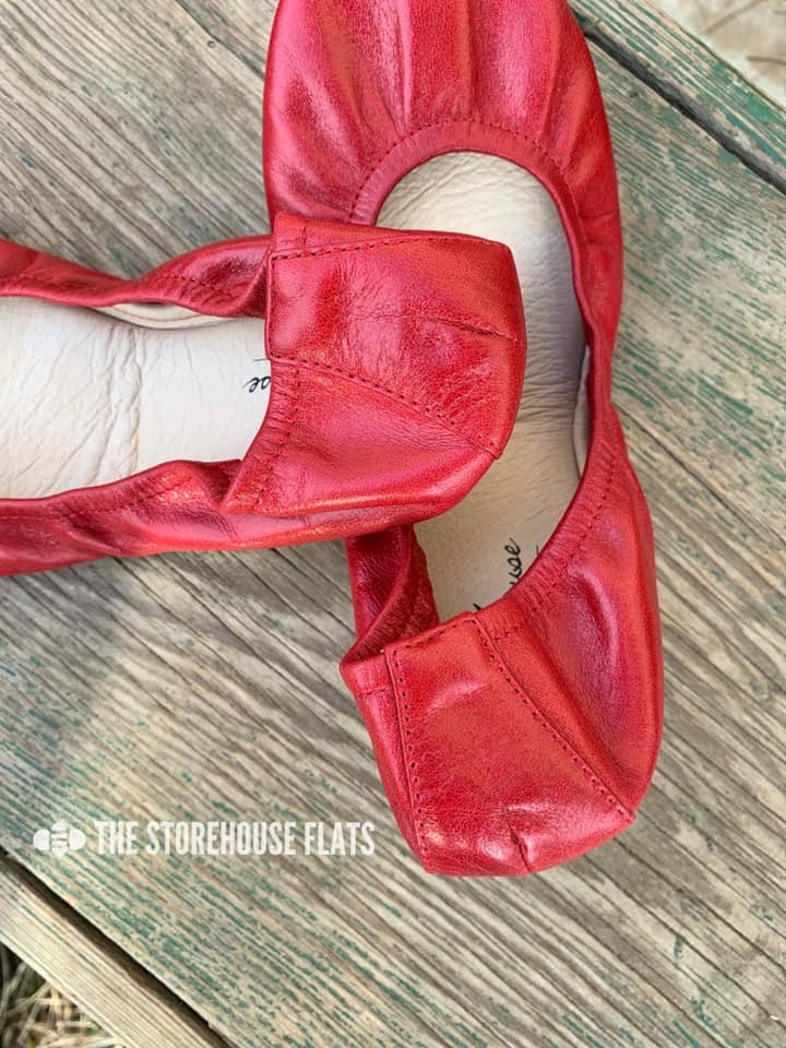 CHERRY RED (Oil Tanned)- In-stock, ship now - The Storehouse Flats