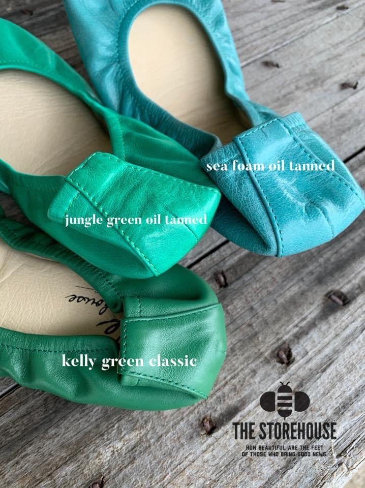 JUNGLE GREEN (Oil Tanned)- In Stock, Ship Now! - The Storehouse Flats