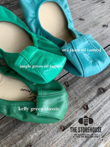 JUNGLE GREEN (Oil Tanned)- In Stock, Ship Now! - The Storehouse Flats