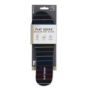 Mesh Flat Socks - Rainbow Pinstripe - The Storehouse Flats