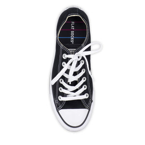 Mesh Flat Socks - Rainbow Pinstripe - The Storehouse Flats