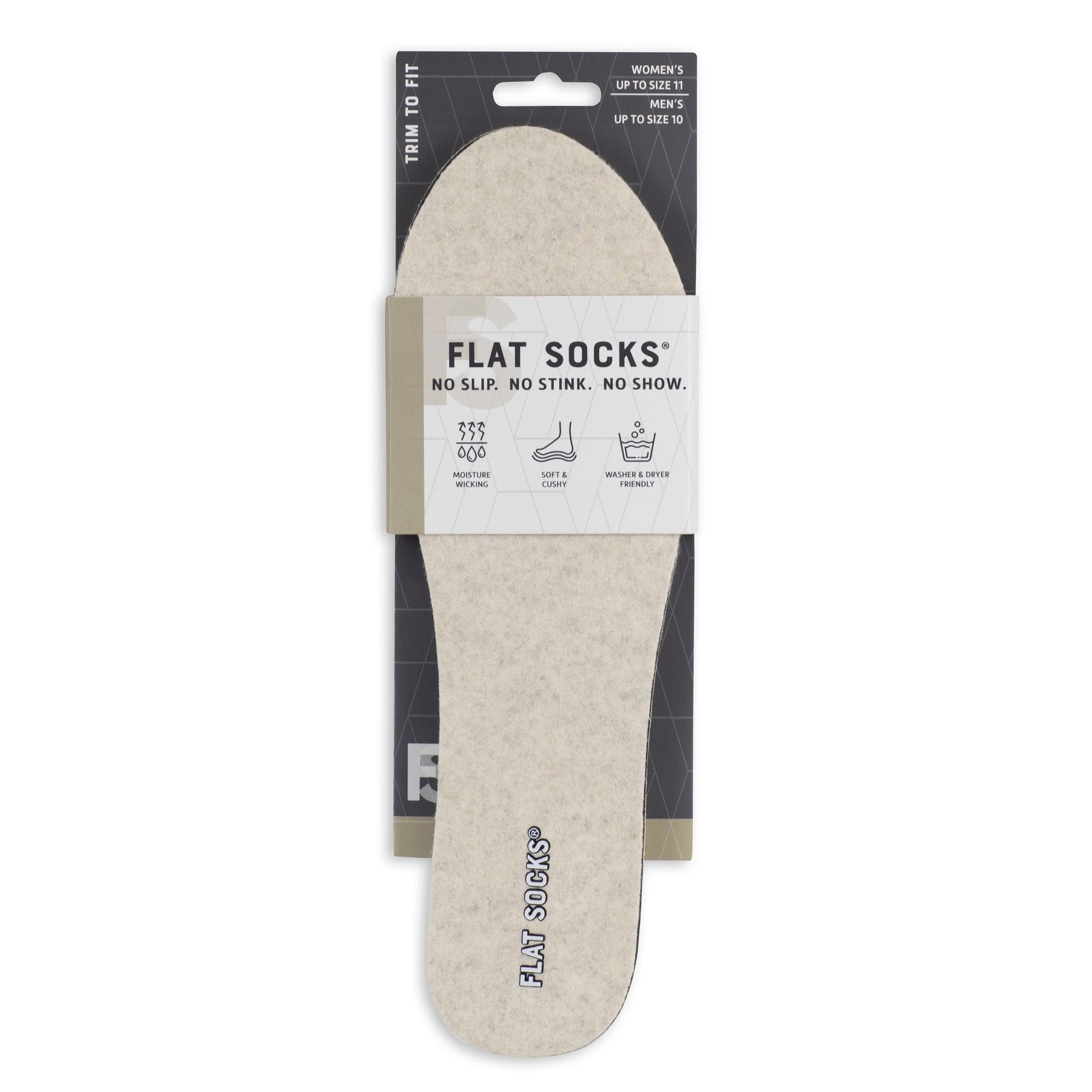 Micro Wool Flat Socks - Sand - The Storehouse Flats