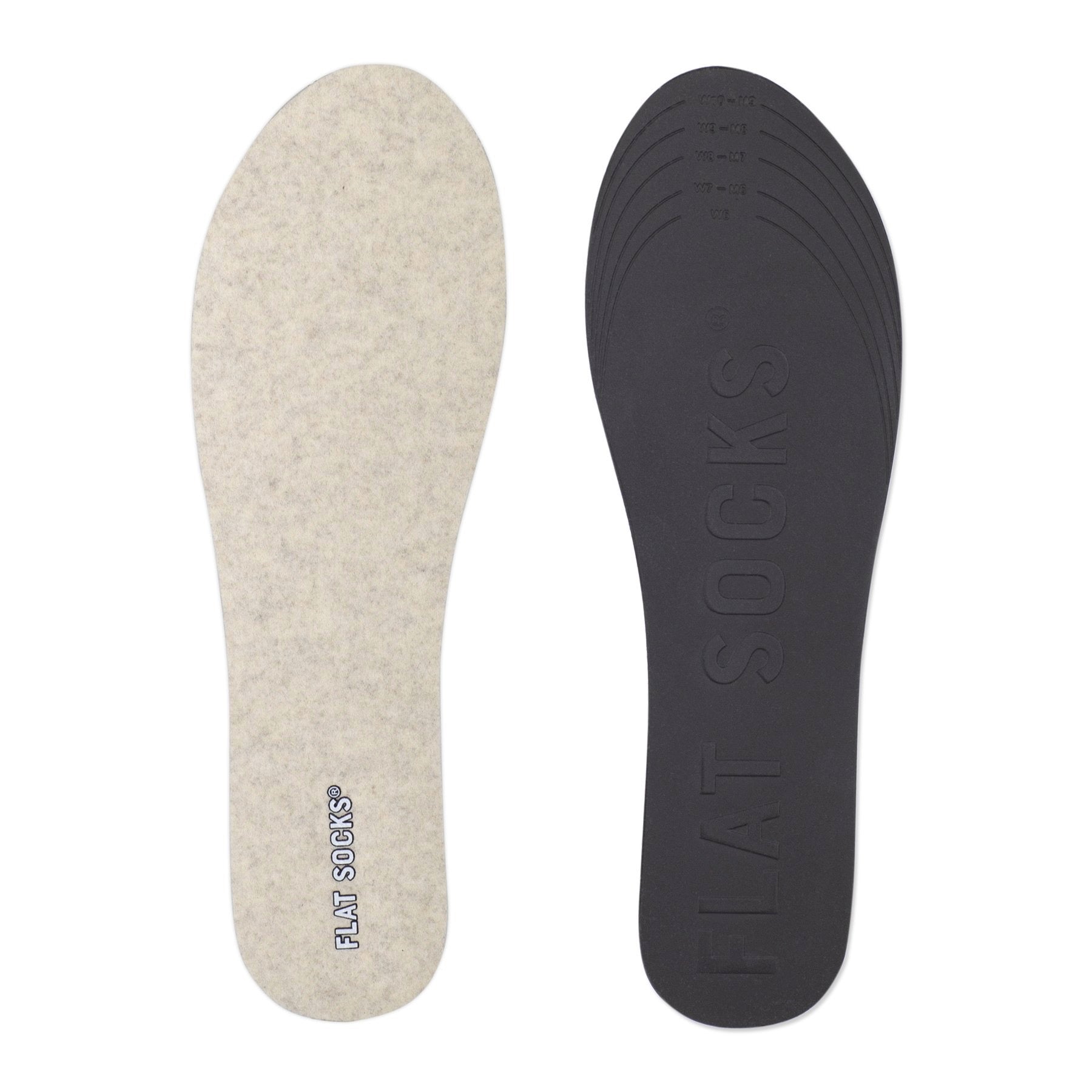 Micro Wool Flat Socks - Sand - The Storehouse Flats