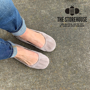 TAUPE SUEDE- In Stock, Ship Now - The Storehouse Flats