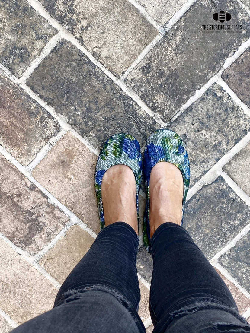 BLUE JEAN FLORAL | IN STOCK - The Storehouse Flats