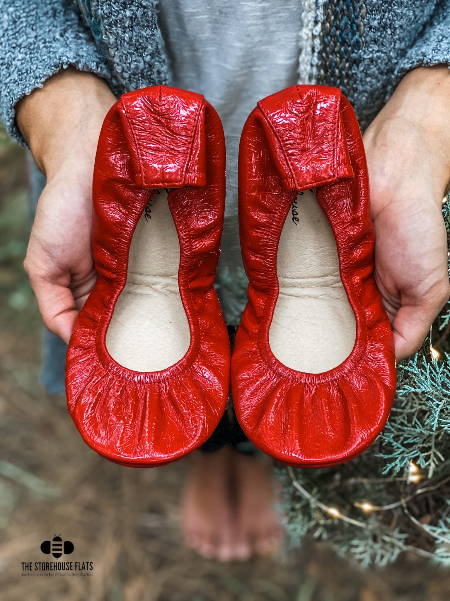 Christmas Red Patent Oil Tanned | IN-STOCK - The Storehouse Flats