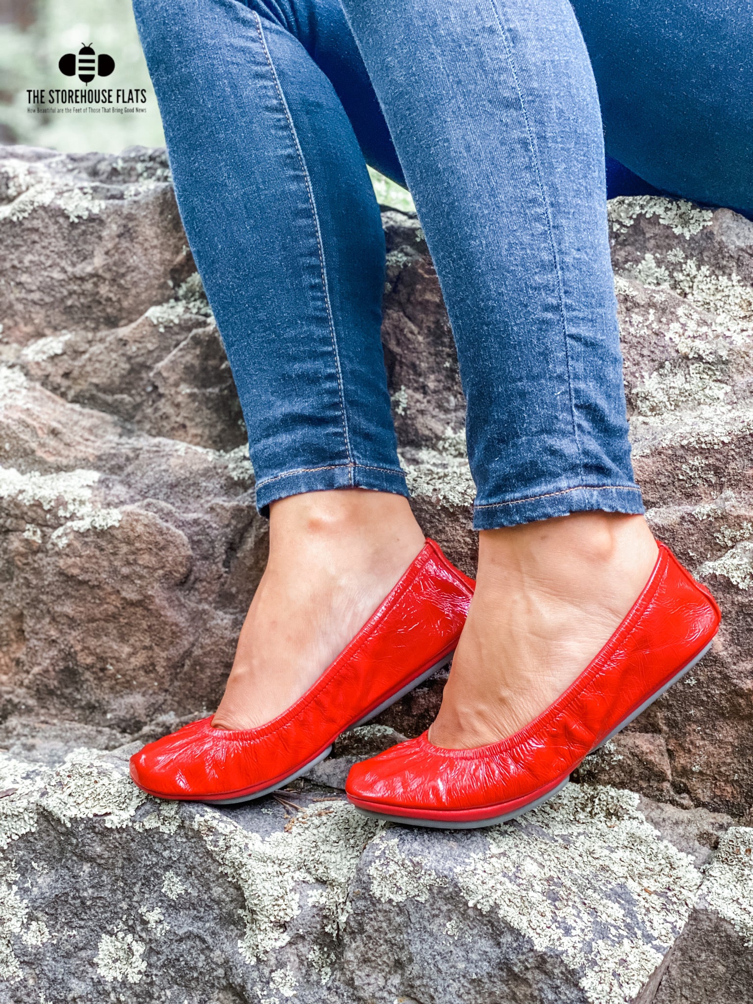 Christmas Red Patent Oil Tanned | IN-STOCK - The Storehouse Flats