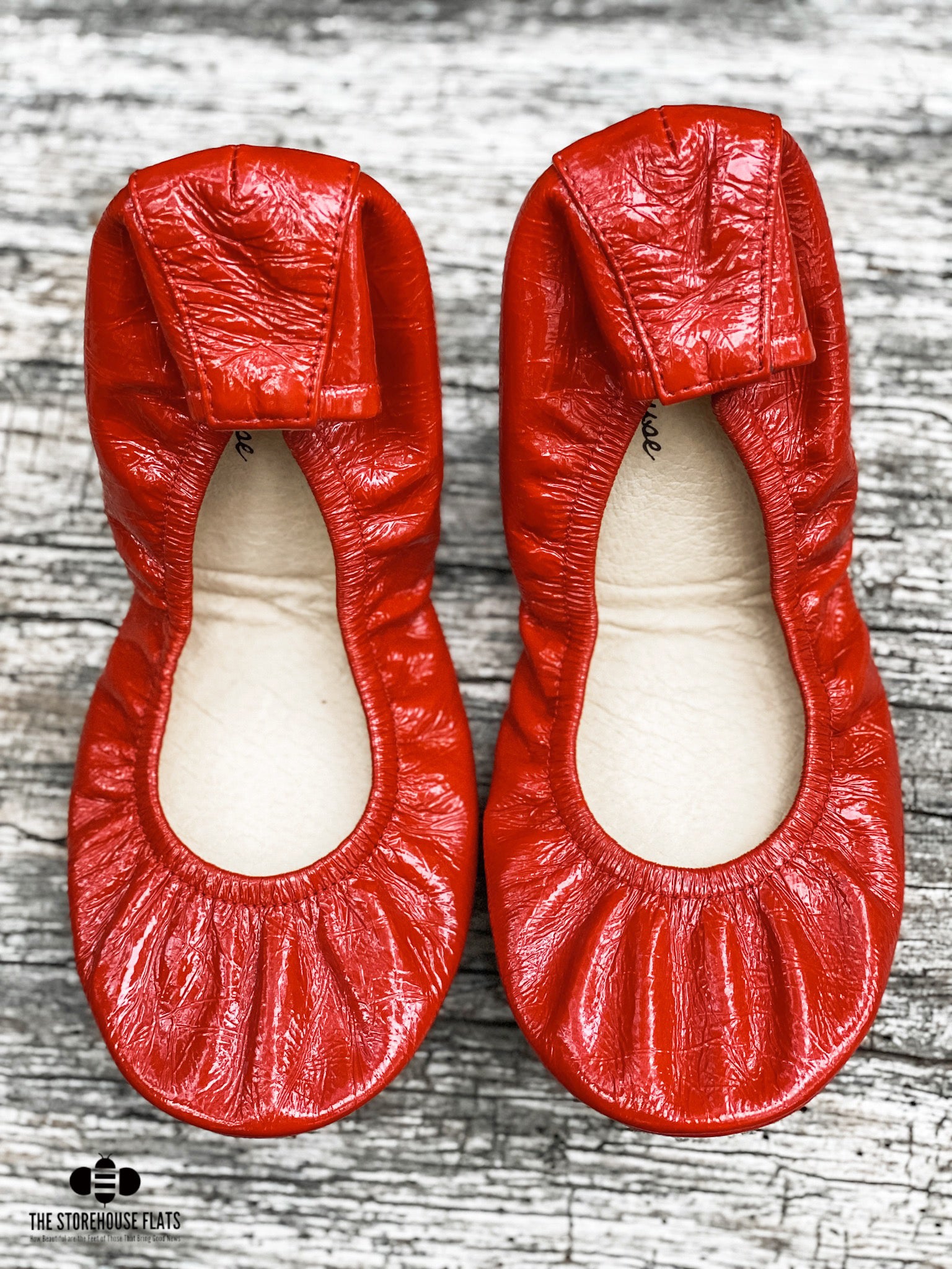 Christmas Red Patent Oil Tanned | IN-STOCK - The Storehouse Flats