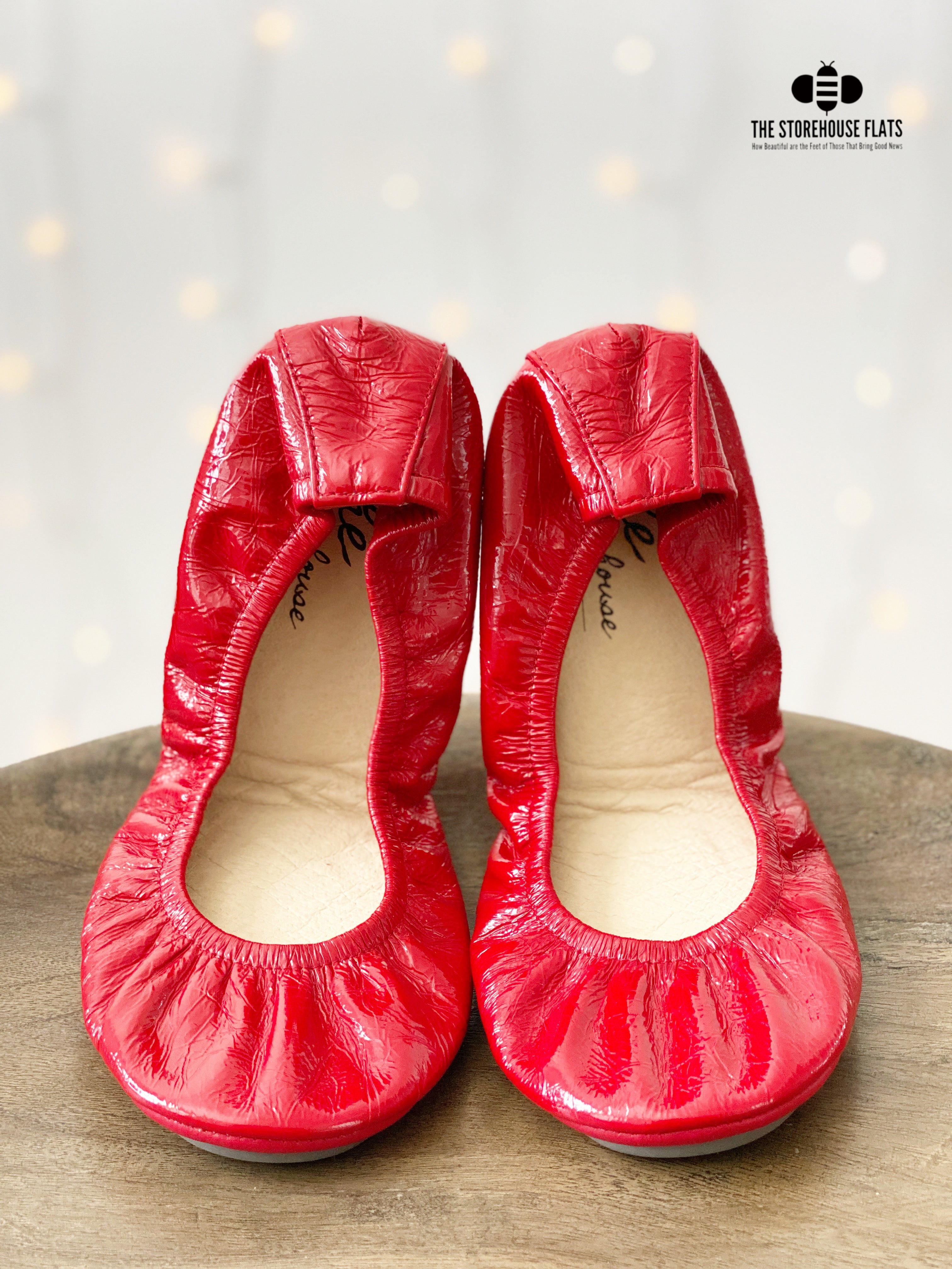 Christmas Red Patent Oil Tanned | IN-STOCK - The Storehouse Flats