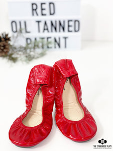 Christmas Red Patent Oil Tanned | IN-STOCK - The Storehouse Flats