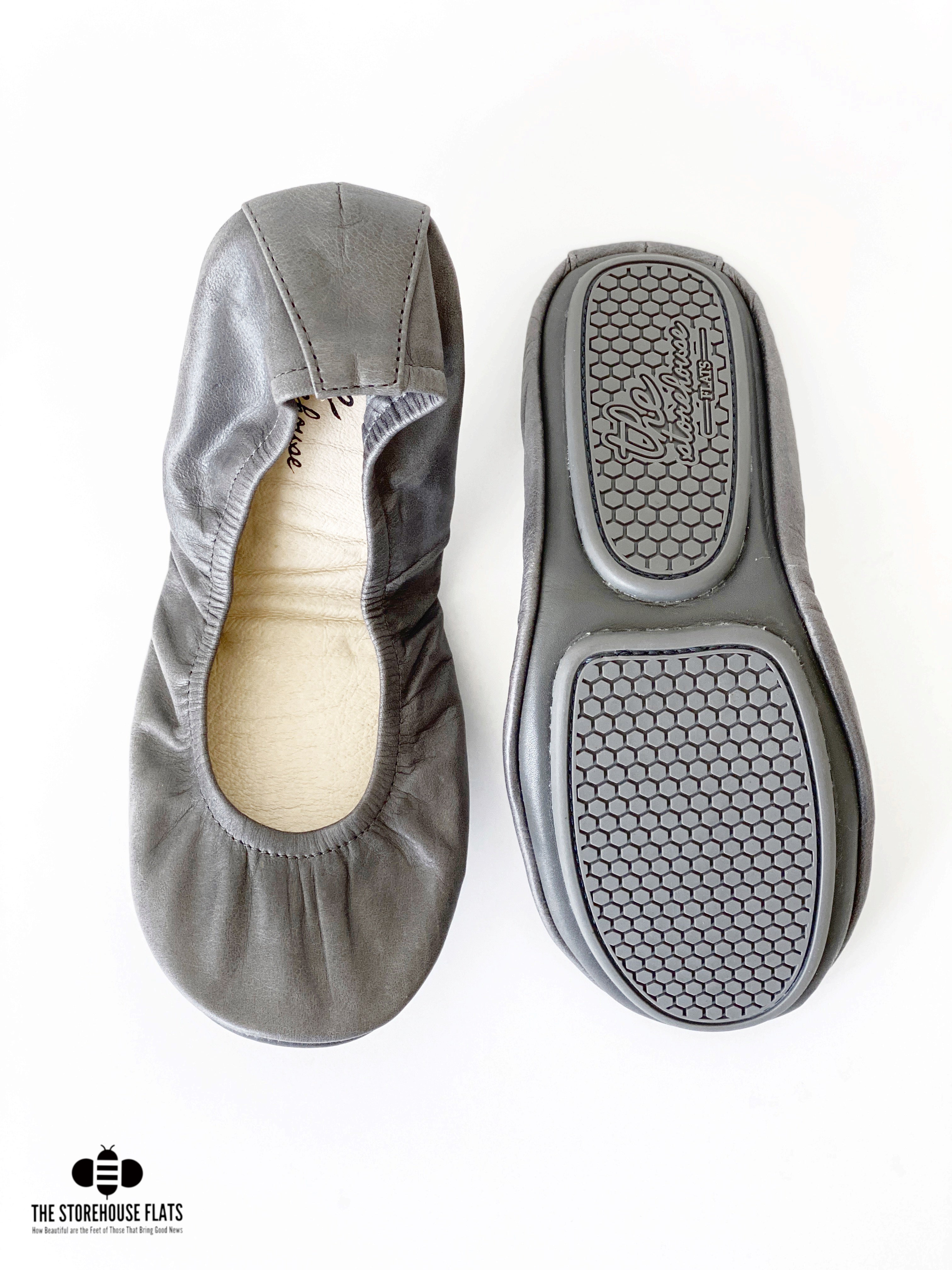 SLATE GRAY OIL TANNED | IN STOCK - The Storehouse Flats